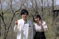 20220423 横室様・篠崎様 お誕生日おめでとうございました。爽やかカップルさんですね！！料理も完食に感謝！！！