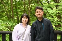 20250524 中村様ご夫妻 毎年5月にお帰り頂いております！！！今回はちょっと遅かった所為でつつじを見る事ができあせんでしたが、そ『分ご主人様は『大吟醸天鷹心』と『陸奥裏男山』を美味しそうに召上って頂きました。二日酔いが心配でしたが、問題ない様でした！！！【小啄木Fanclub】