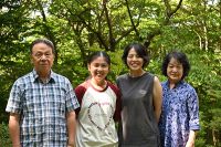 20250823 神永様・佐々木様ご家族 料理が美味しいとお褒め頂きました！！！○○さんは蟹が苦手のようでしたが、リブステーキはバッチリ！！！滞在中はお話しできませんでしたが、お帰りの写真撮影には素敵な笑顔を見せてくれました！！！那須ロープウェイでの景色は最高でしたでしょう！！！